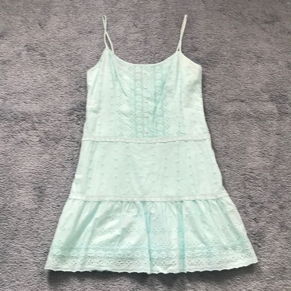 Juicy Couture blue eyelet dress sz S